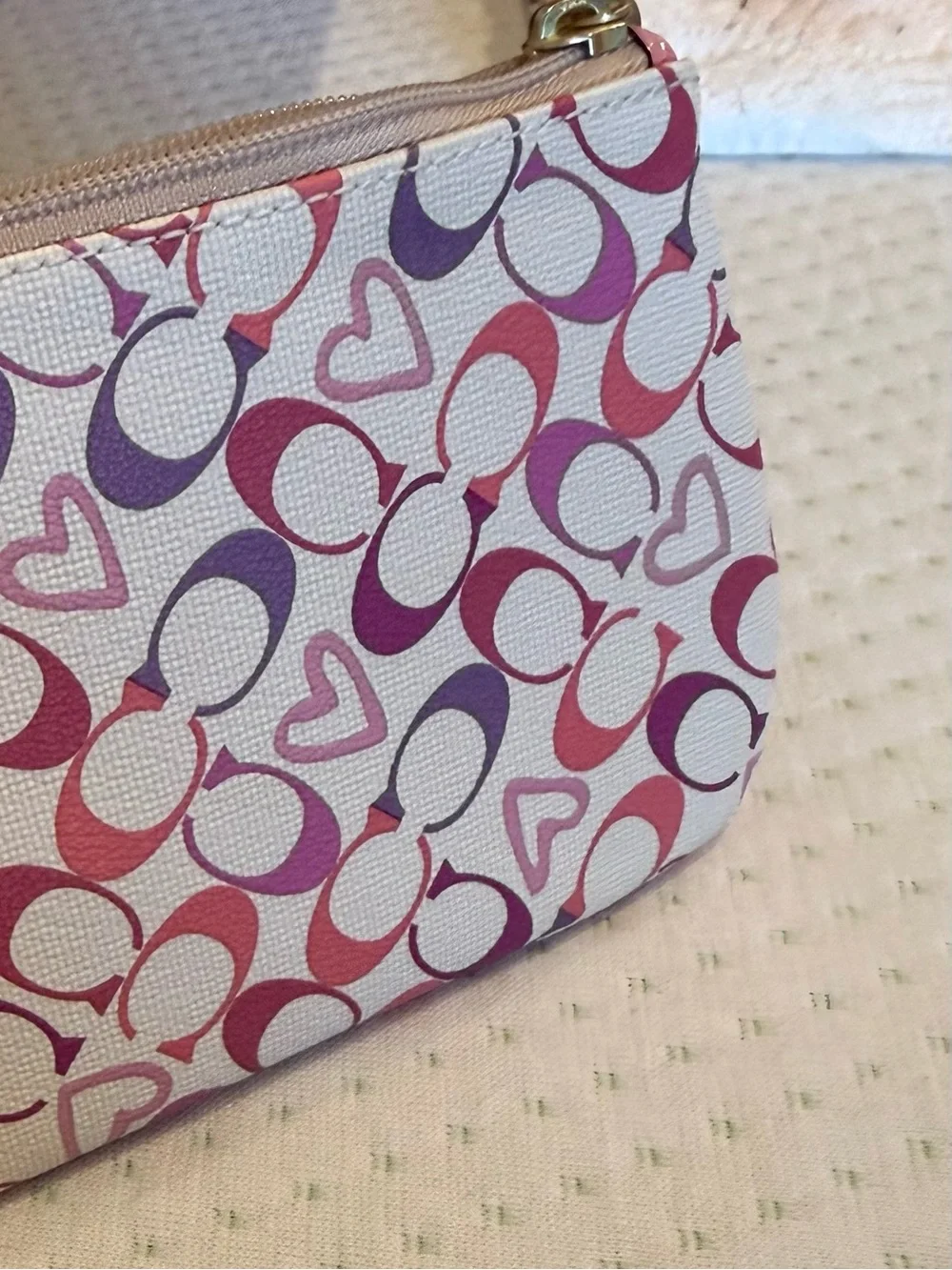 Coach NWT Daisy Scarf Print ID Skinny in SV/Multicolor + wristlet